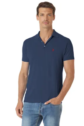 Polo manches courtes 100% coton, US POLO ASSN - WAIL Marine 479 | Cesare Nori